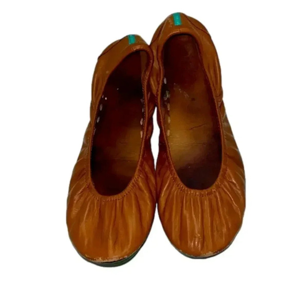 Imperfect Tieks ballet flats classic tan Italian  leather ballet flats size 9 - Picture 3 of 15